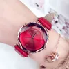 고급 로즈 골드 여성 시계 2019 패션 정품 가죽 품질 일본 이동 방수 여성 손목 시계 선물 클럭 215E
