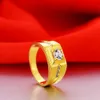 10pcs Fashion Zircon Rings Men Domineering Ring Engagement Birthday Party For Men's Jewelry Gifts Size 7-13 G-92