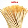 100PCS / Pack High Grade Yellow Wheat Straw Environmentally Friendly Straw 20CM Biodegradable Reusable Drinking Bar Party