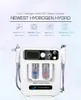H2-O2 Hydra Dermabrasion Aqua 껍질 RF 피부 스크러버 얼굴 수력 물 미세 박피술 기계 산소 스프레이 장비