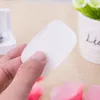 携帯用発泡箱石鹸紙小型使い捨て可能な香りスライス紙石鹸屋外旅行クリーニング石鹸紙