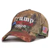 Casquette de baseball Donald Trump 2020 Keep America Great Election Sport Casquettes de camouflage pour adulte Chapeau de soleil Brodé Trump President Caps DHL