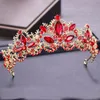 Pageant quinceanera Bröllopskronor för kvinnor som bling Rhinestone Beading Hair Smycken Bridal Headpieces Tiaras Party Gowns