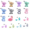 49 estilos 3cm Cavalo de silicone grânulos para DIY bebê dentething colar acessórios grau BPA grátis animal bebê teether m1960