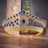 Moda Full Circle Diademi Spettacolo Trasparente Strass austriaci Re Regina Principessa Corone Matrimonio Corona nuziale Copricapo da festa 5 C6199811