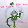 Becher Bong narghilè Dab Rig Perc Percolatore 10 "Alto Pipa ad acqua inebriante Bong Quarzo Banger Ciotola Piattaforme petrolifere Gorgogliatore Tubo da fumo spesso