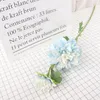 2 heads simulation dahlia flower branch artificial silk bouquet for wedding home window decoration display silk dahlia flower