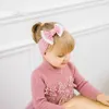 Enfants Nylon Fringe Bow Girls Solide Pom Headwear Enfants Bandeau douce 33Couleurs pour Choisir