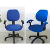 Elastische spandex stretch meubels covers voor computerstoelen bureaustoel gamingstoel zonder armleuning dekking 4589978