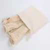 Baumwoll-Leinen-Tasche Schmuckverpackung-Display-Taschen-Make-up-Hochzeits-Süßigkeiten-Geschenk-Taschen Wickelvorräte benutzerdefinierte Logo-Sacket-Sack