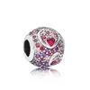 2019 nowy 100% 925 Sterling Silver Pandora Walentynki Rob Bot Club Dice musujące strzałka urok Kochany Heart Clip Wisiorek Bransoletka Prezent