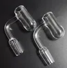 20mm OD Flat Top Quartz Banger Nail Round Bottom Domeless 10mm 14mm 18mm Male Female XL Quartz Nail Joint For Bong