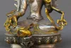 7.9 "チベットチベット仏教Paktong White Tara Kwan-Yin女神Guan Yin Statue