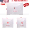 High Quality 20 Pcs Antifreeze Membranes Cooling Pad 28x28cm 27x30m 42x34cm Wet Pad for Frozen Fat Body Spa