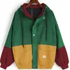 Jackets femininos Corduroy Patchwork Autumn Women Basic Bomber Coat