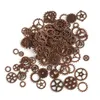 About 100pcs/lot DIY jewelry Making Vintage Metal Mixed Gears Steampunk Gear Pendant Charms Bronze Bracelet Accessories