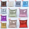 hot 40*40cm glitter sequins pillowcase Mermaid pillow cover home sofa car comfortable decor waist cushion cover Home Textiles T2I5723