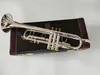 Baha Stradivarius Top Trumpet LT197S-99 Music Instrument BB Trompete Gold Plated Professional Grade Musica