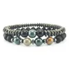 Magénétique hématite perles brin bracelet jaspe impérial turquoise bracelets femmes hommes mode bijoux hip hop bijoux drop ship