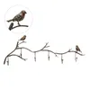 5 Hooks Wrought Iron Bird Door Hook Rack Clothes Rack Robe Key Holder Door Mounted Hat Hanger Kitchen Wall Home Decoration1222n