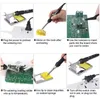 220V 80W LOLDERING IRON KIT JUSTERABLE TEMPERATUR LCD SOLDER Svetsverktyg Keramiska värmare Lödningstips Desoldering Pump