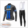 2019 New Team Cycling Winter Thermal Fleece Jersey (BIB) Pants يضع الرجال الأكمام الطويلة الدراجة Maillot Roupa ciclismo fengsky2817168