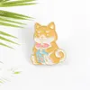 Broches de té de la leche de gato de dibujos animados, alfileres esmaltados de té de la leche y bebida de animales, insignia de botón para mochila, joyería, regalo para niños