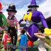 Outdoor Parade Peformance Walking Inflatible Clown Puppet 3,5 m Ręcznie kontrolowana kreskówka Figur