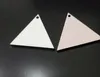 10Pairs Sublimation Double DIY Triangle Ohrringhandbuch Blankoser Eardrop Beste Handarbeit für Geschenk