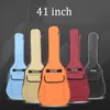 4041 -calowy Oxford Fabric Acoustic Guitar Bag Bag Miękki obudowa podwójne ramię paski wyściełane wodoodporne plecak 5 mm Cotton8725096