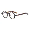 Män optiska glasögon ramar märke vintage runda myopi glasögon för kvinnor Robert handgjorda svarta sköldpadda glasögon med låda
