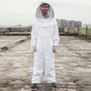 Gratis Verzending Nieuwe Professionele Polyester Cotton Full Body Beeching Pak met Sluier Hood Bijenteelt Benodigdheden Anti-Bee Service Maat L XL XXL