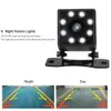 Novo HD Night Vision View View Camera Retrovisor Reverse Estacionamento Câmera À Prova D 'Água CCD 8 LED Auto Backup Monitor Universal