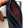 Mode crédit porte-carte bancaire vague classique hommes femmes véritable cuir véritable Zig Zag Mini portefeuille avec boîte