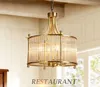 Modern Copper Chandelier Wrought LED Chandeliers Lighting Fixtures LED Hanging Lamp With Glass Shade For Living Room MYY