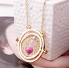 Hot Sell Necklace Hourglass Vintage Pendant Hermione Granger Gold Silver Necklace for Women Lady Girl GB1516