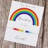Rainbow Quotes Pulseras Regalos gay Regalos de San Valentín Pulsera con dijes LGBT Pride Pulsera para Mujeres Hombres Regalo Multicapa Wrap Beads Pulseras