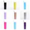 Thermos Cups Insulated Tumbler Stainless Steel Water Bottle Vacuum Beer Coffee Mug Lids Straws Drinkware Straight 20Oz Double Layer B6222