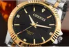 Chenxi relógio masculino marca de luxo moda negócios relógios quartzo aço completo à prova dwaterproof água relógio dourado relogio masculino2429