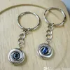 50st Evil Eye Kabbalah Charm Belt Chains Key Ring Travel Protection Diy Jewelry 15 x 65mm Antique Silver268p