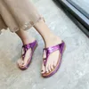 Hot Koop- Mode Dames Slippers Rhinestone Sandalen Clip-Teen Slippers Casual Strandschoenen Zapatos de Mujer