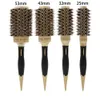 53 mm Ceramic Round Barrel Brosse Brosse de fer Radial Peigne Radial Grand Aluminium Gold Bristle Hairdressing Thermal Bross Curling Style 5067788