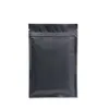 Bolsas de embalagem mylar de plástico zíper preto capa de vedação de trava de alumínio bolsa selável para vape flores de ervas secas a longo prazo lanches mantêm proteção de armazenamento fresco