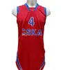 Milos Retro Teodosic # 4 CSKA Moskwa Koszykówka Jersey Męskie Zszyte Niestandardowe Koszulki Nazwa numerów