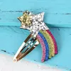 Unicorn Mabd Girls Sequin Hair Clips Слушаничная радужная дизайн детские волосы Barrettes Детские бутики аксессуары для волос fashio2571360