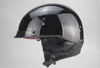 Tkosam motorcykel hjälm cascos para moto öppen halv ansikte casco moto vintage jet capacetes de motociclista med dubbla lins