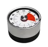 Kitchen Timers 6cm & 8cm Mini Mechanical Countdown Kitchen Tool Stainless Steel Round Shape Cooking Time Clock Alarm Magnetic Timer