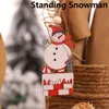 Christmas Decorations 2PCS/Set 2021 Angel Snowman Drop Ornaments Xmas Tree Gifts Crafts Hanging Pendant Supplies 6 Styles1