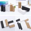 Brown White Paper Package Box Cosmetic Perfume Bottle Storage Paper Box Makeup Organizers Storage Container Gift Packaging