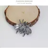 Verzilverd legering sieraden mode crysatl bee vorm broches kleurrijke kristal schattige honingbij broches pins py sieraden